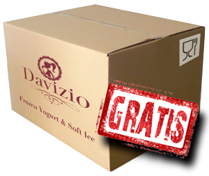 maquina pequeña sobremesa para Frozen Yogurt Helado Soft 2 sabores 3 grifos